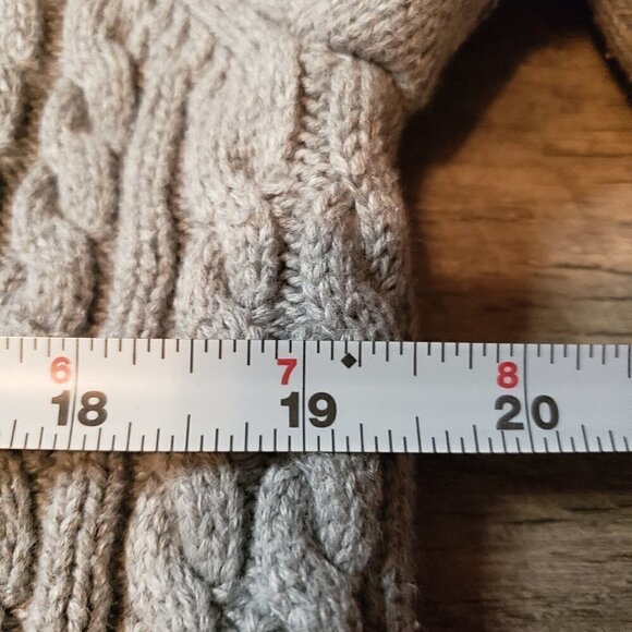 Karen Scott Cable Knit Henley Layered Look Sweater - Picture 6 of 7